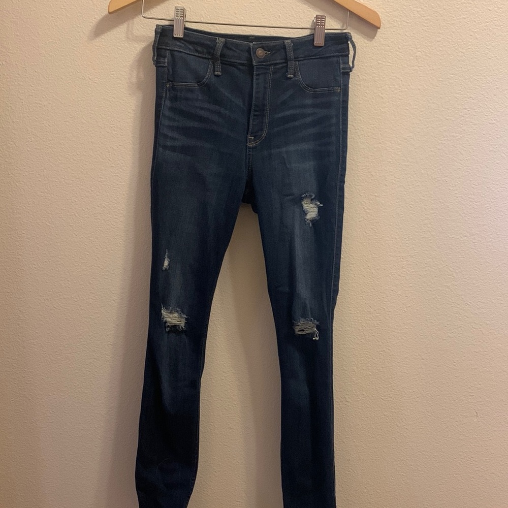 Hollister Distressed High Rise Jean Legging